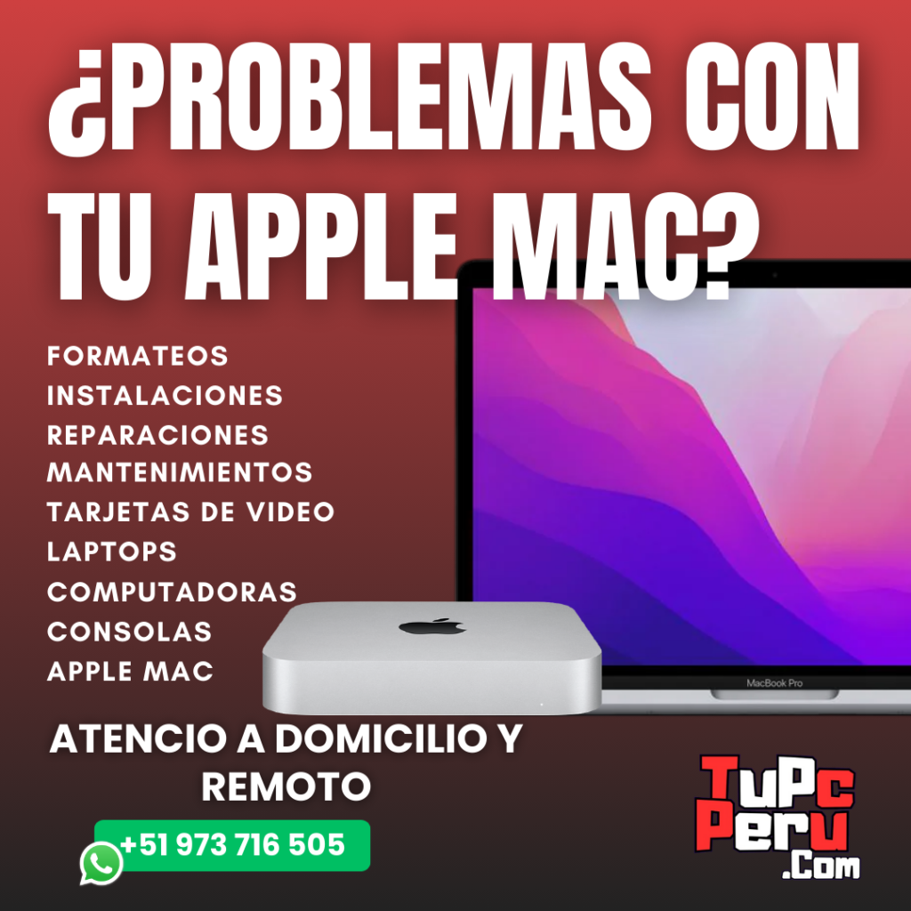 Servicio tecnico de Apple Mac
