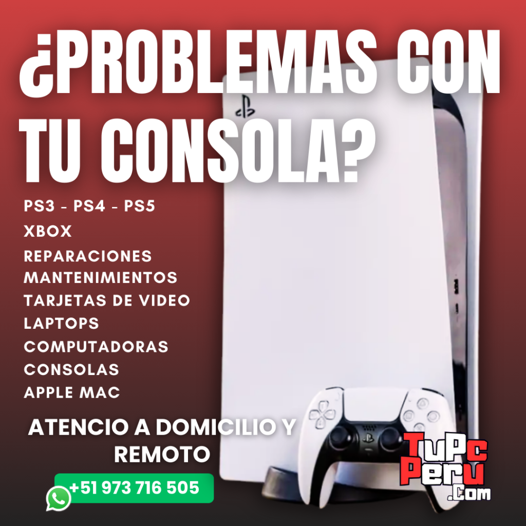 Servicio tecnico de Playstation Xbox a domicilio